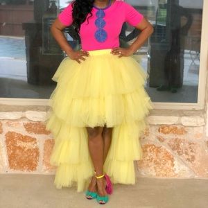 Super sexy Tulle Hi Lo Skirt